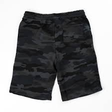 LVFT Black Camo Sweat Shorts 